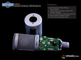 Gottomix USB-02	Condenser USB Microphone For Podcasting, Home Studio Recording, Field Recording And Voice Over