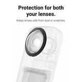 Pmma Sticky Lens Guards Protector With Adhesive Sticker Compatible For Insta360 Action Camera X3 Accessories