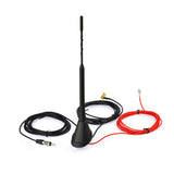 Superbat Universal Roof Mount Digital DAB Antenna with Amplifier for DAB DAB+ AM/FM Car Radio Antenna Aerial SMB Connector