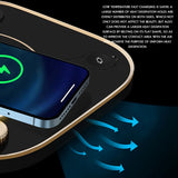15W Wireless Charger Table Lamp Stand For Iphone 13 12 11 Pro Max Fast Charging Station For Apple Watch