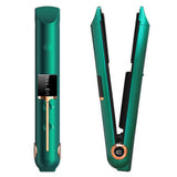 2 In1 Portable Curling Iron with USB Charging Wireless Hair Straightener Fast Heat Hair Straightener Hair Curler Styling Tool