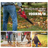 Cordless Leaf Blower 20V Electric Leaf Blower 2.0Ah Lithium Battery&amp;Charger Included for Clearing Leaf&amp;Detritus Sweeping Snow