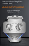 220V Electric Clothes Washing Machine Portable Mini Underwear Panties Clothes Washer With 2 Bucket