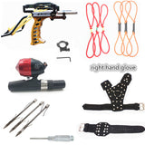 Powerful Slingshot with Wrist Rest Hunting Shooting Darts Steel Balls Laser Slingshot Archery Catapult Camping Fishing Tools