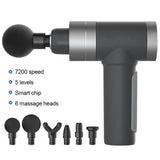 Touch Screen Button Massage Gun Fascia Muscle Relax Therapy Massager Percussive Vibration Muscle Massage Fascia Gun