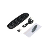 C120 mini Keyboard English Russian Layout  2.4Ghz 6 Gyro air mouse remote controlfor Android Smart TV Box mini pc computer i8