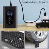 Portable 150PSI Car Tire Inflator Digital Screen Air Compressor Pump with LED Light DC12V Pump for Cars Motorcycle