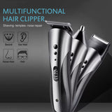 3 In1 Mens Electric Hair Trimmer Rechargeable Hair Clipper Portable Beard Shaver Shaving Machine Razor Beard Nose Trimmer TSLM1