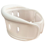 Breathable Neck Support Fixing Brace Wrap Cervical Collar for Stiff Neck Pain Relief Injury Recovery (White, Size)