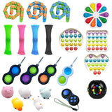 TOP Popits Children Fidget Toys Fidget Toys Set 30 Pack Sensory Toys Set Toys For Reducing The Stress And Anxiet simple dimple