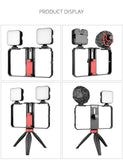 Dimmable LED Selfie Light with Tripod Selfie Light Photography Ringlight with Stand for Cell Phone Studio Rig Kit