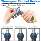 11-in-1 Multi-Bit Screwdriver MIni Screwdriver Set Magnetizer Telescopic Screwdriver with Magnetic Ratchet Hex Socket
