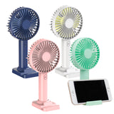 Mini Portable Hand Fan With Mobile Phone Holder USB Power And Battery For Desktop Outdoor Ventilation Ventilador Cooling Fans