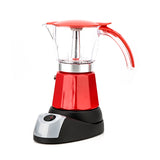 220V Electrical Espresso Moka Pot Coffee Percolators Italian Mocha Coffee Maker 220V Stovetop Tool Filter Percolator Cafetiere