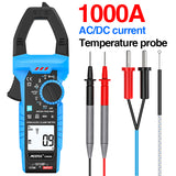 Digital Clamp Meter Auto Range Multimeter True RMS Precision Voltage Tester 1000A DC/AC Current Temp Capacitance NCV Ohm Hz Test