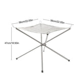 Outdoor Charcoal BBQ Grill Net With Folding Legs For Camping Beach Picnic Meat Food Barbecue Grate Desk Tabletop