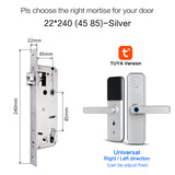 Cerradura intelige X5 Waterproof Tuya Biometric Fingerprint Security Intelligent Smart WiFi APP Password Electronic Door Lock