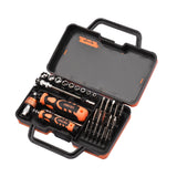 JAKEMY 31pcs Flexible Ratchet Screwdriver Bits&amp;Socket Set Drive Socket Set Premium H4*45mm&amp;H6.3*60 CR-V Alloy Steel Slotted Torx