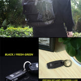 Outdoor Mini LED Keychain Flashlight USB Rechargeable Portable Keyring Light Torch Camping Fishing Night Lamp