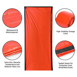 2 Pack Emergency Sleeping Bag Waterproof PE Survival Sleeping Bag Lightweight Thermal Bivy Sack Portable Blanket for Camping