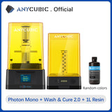 ANYCUBIC 3D Printer Photon Mono UV Light Hardening LCD Resin 3D Printer with 50mm/h Fast Printing Speed, Print Size 130x82x165mm
