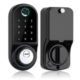 Smart Deadbolt Keyless Entry Electronic Touch Scree Front Bluetooth Tuya APP Control Card Passcode Ekeys Sharing Auto Door Lock