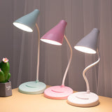 2021 LED Desk Lamp for Bedroom Table USB Rechargeable Reading Multi-function Phone Holder Fashion Decor Home