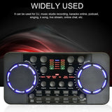 V300 Pro Live Streaming Sound Card 10 Sound Effects  4.0 Audio Interface Mixer for DJ Music Studio Recording Karaoke