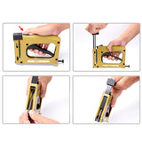 HM515 Manual Staple Gun Manual Stapler Manual Nailer frame tacker For Cross Stitch Frame Backboard Fixed Nail Nail Gun