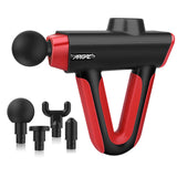 Percussion Massage Gun Double Handle Deep Tissue Muscle Massager Touch Control Neck Massage Relaxation Body Pain Relief Fitness
