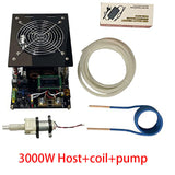 3000W ZVS high frequency induction heating 3KW high power high frequency machine quenching with power meter overload protection
