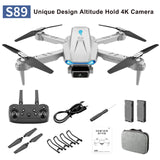 New S89 Drone 4K Wifi FPV HD Dual Camera 50x Zoom Height Maintain Headless Mode One-Key Takeoff And Landing Rc Quadcopter 2021