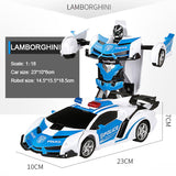 RC Car Transformation Robots Sports Vehicle Model  Robots Toys Cool Deformation Car Kids Toys  Gifts For Boys  rc drift car