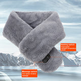USB Electric Heated Scarf Waterproof Massage Heated Neck Wrap with Three-speed Intelligent Temperature Control Warming Scarf