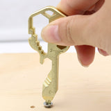 Z3 Mini Keychain Key Tool Metal Multifunctional Pendant Wrench Key With Gear Clips Measuring for Hand Tools Outdoors Repair Tool