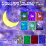 Galaxy Projector Star Colorful Sky Music Player LED Night Christmas lights Projector Romantic Projection Lamp Blueteeth Speaker