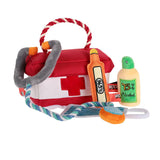 Dog Toy Set Q-MONSTER Plush Squeak Chew Toys Medicine Cabinet Makeup Bag Cute Interactive Puzzle Pet Toys