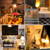 New DIY Wooden Dollhouse Chinese 3D Doll Houses Miniature With Furniture Kit Creative Toys for Children Adult Birthday Gift Casa