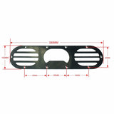 Universal 2pcs Black Car Rear Bumper Rear Bumper Diffuser For Universal Car Rear Bumper Air Diversion Diffuser Panel