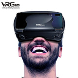 Black VRG Pro 3D VR Glasses Virtual Reality Full Screen Visual Wide-Angle VR Glasses Box For 5 To 7 Inch Smartphone Eyeglasses