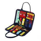 Montessori Baby Toy Busy Board Dressing Buckle Portable Felt Hands-on Learning Board Basic Life Skills Toys Kid Teaching Aids