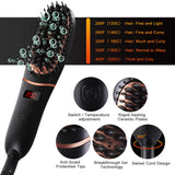 Professional Beard Kit for Men Straightening Comb Heated Beard Brush Men's Mustache Shaving Comb Women Hair Straightener Brush