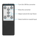 DAC Converter 192KHz Digital to Analog Audio Converter Optical Coaxial Toslink to Analog Stereo L/R RCA