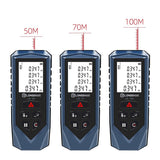 LONGSHUO Laser Distance Meter  Digital 50m 70m 100m Rangefinder laser tape range finder Distance Measure Device Measuring Tool