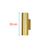 Led wall lamps indoor hotel bedside COB 12W golden wall light bedroom stair wall sconces golden decorative modern wall lamp