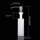 300ml Kitchen Sink Soap Dispenser Manual Press Pump Liquid Soap Detergent Shampoo Home Reusable Dispensers  M22 21 Dropship