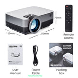 Salange Mini Projector LED Portable Home Theater 1080P Supported  3600 Lumens Video Beamer Movie Game Proyector Gift for Kids