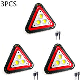 3 COB 30W 1500LM LED Work Light Portable Waterproof LED Flood Lights Triangle Warning Light for Outdoor Camping Hiking Emergency