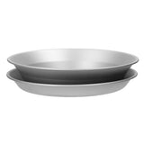 Titanium Camping Dishes Metal Saucer Camping Plates Outdoor Tableware Picnic Plates Portable Cutlery