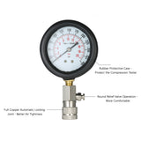 0–21 kg/cm³ 0–300 PSI Engine Cylinder Compression Tester Kit Automotive Tool Gas-Cylinder Pressure Test with Air Gauge